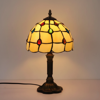 Art Deco Tinted Glass Table Lamp