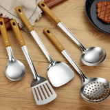 Classic Stainless Steel Kitchen Utensil Set (5 Sets)
