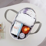 Braided Grey Baby Essentials Organizer