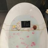 Adjustable Stainless Steel Bathtub Caddy Tray