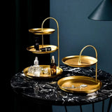 Elegant Gold Storage Organizer Stand