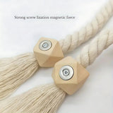 Wooden Bead Tassel Curtain Tie Back | 2Pcs Set