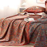Blossom Embroidery Cotton Reversible Coverlet