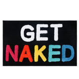 "Get Naked" Funny Bathroom Mat