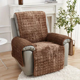 Velvet Grid Recliner Cover