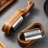 Wood Grip Cheese Grater