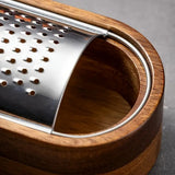 Wood Grip Cheese Grater