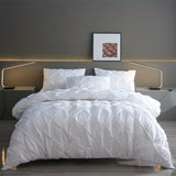Amore Luxury Pinch Pleat Duvet Cover Set