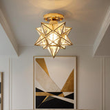 Ceiling Light - Vintage Star Metal Design