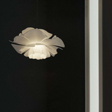 Pendant Light - White Metal Floral Pattern