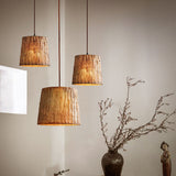 Pendant Light - Wooden Block - Rustic Style - Natural Wood Design