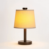 Table Lamp - Dimmable Minimalist Lamp Made of Wood - Rechargeable