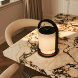 Table Lamp - Stylish Dimmable Wooden Lamp - Rechargeable