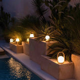 Table Lamp - Stylish Dimmable Wooden Lamp - Rechargeable