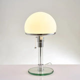 Table Lamp - Grey Glass - Bedside Lamp