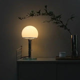 Table Lamp - Grey Glass - Bedside Lamp