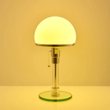 Table Lamp - Grey Glass - Bedside Lamp