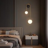 Wall Light - Modern Arch Design with Glass Shade