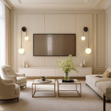 Wall Light - Modern Arch Design with Glass Shade