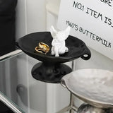 Dual-Ear Ceramic Oval Organizer