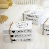 Forever Inspirational Book Stack Home Decor