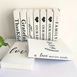 Forever Inspirational Book Stack Home Decor