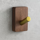 Natural Wood Hook Wall Organizer