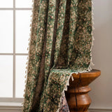 Noveau Ditsy Floral Tassel Curtain
