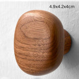 Pebble Shape Wood Clothes Hook