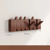 Piano Foldable Wooden Flip Hook Wall Rack