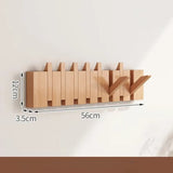 Piano Foldable Wooden Flip Hook Wall Rack
