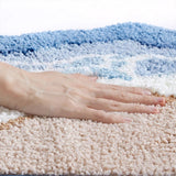 Seaside Footprint Pattern Bath Mat