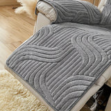 Silven Plush Thickened Anti-Slip Recliner Sofa Cover