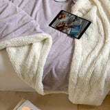 Solène Floral Embossed Sherpa Blanket