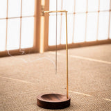 Wooden Incense Burner with Metal Holder