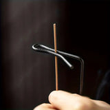 Wooden Incense Burner with Metal Holder