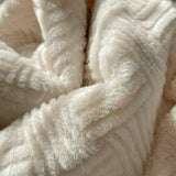 Seraphina Soft Jacquard Rabbit Plush Blanket