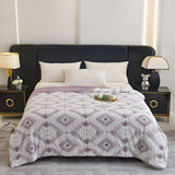 Zyra Double Layer Geometric Throw Blanket